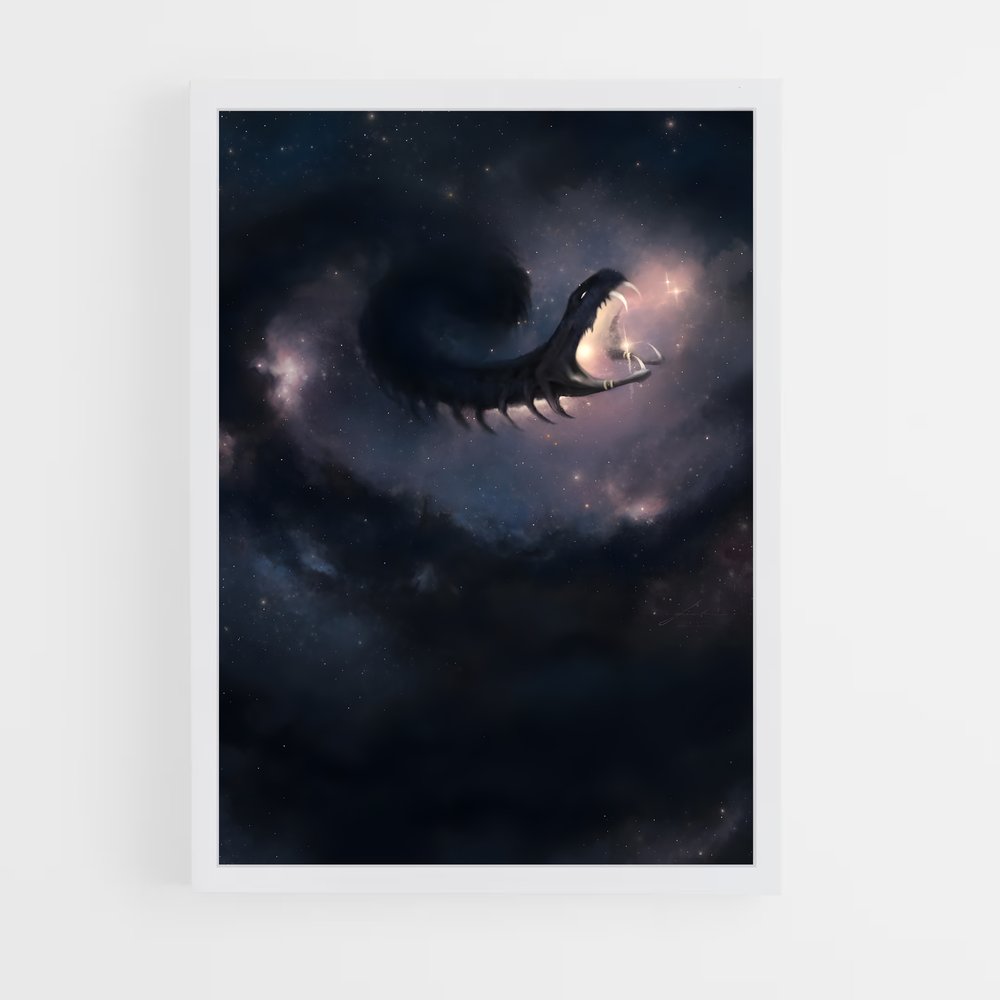 Poster Dragon des Étoiles – affiche Art spatial (vue 3)